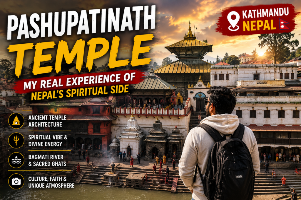 My real experience visiting Pashupatinath Temple in Kathmandu and experiencing its spiritual atmosphere.