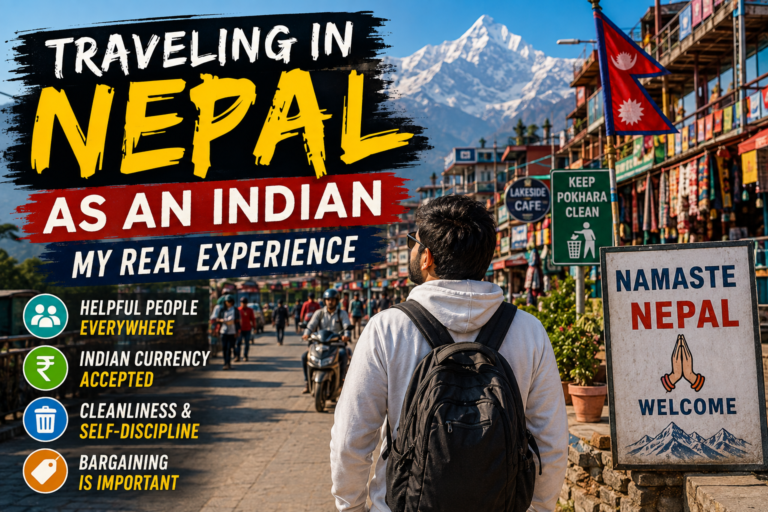 My real experience traveling around Nepal as an Indian, from local people and cleanliness to currency and bargaining.