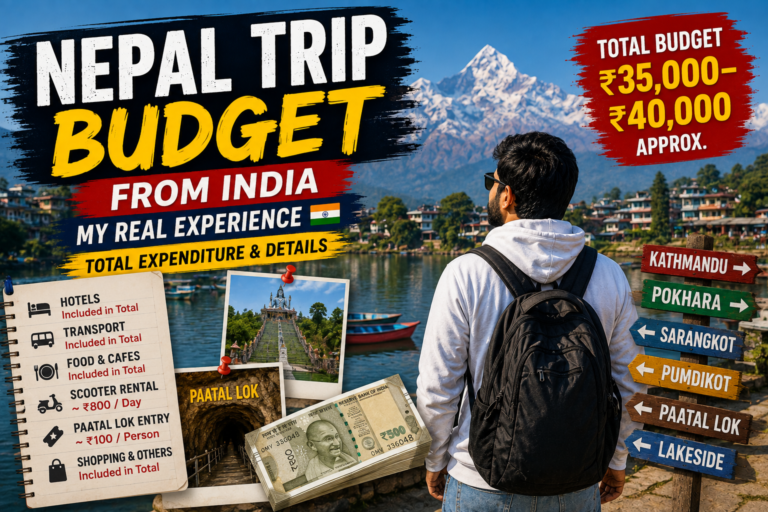 Nepal trip budget from India and total travel expenditure